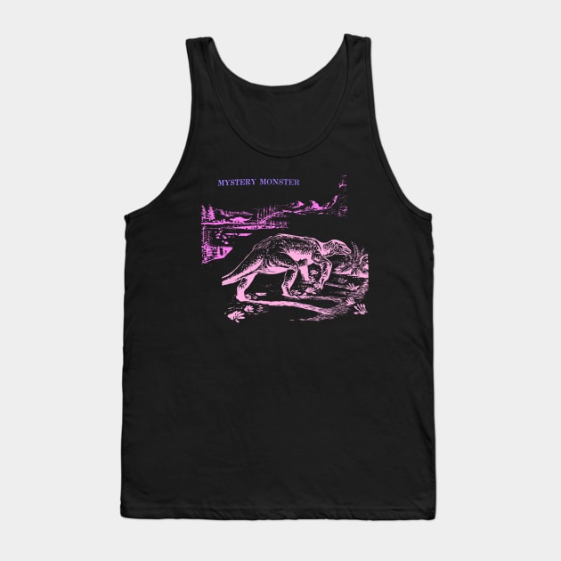 MYSTERY MONSTER pink dinosaur lizard reptile Tank Top by MacSquiddles